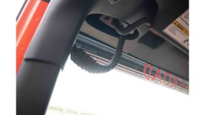 Jeep Rubicon Grab Handles - Front A-pillar and Rear Sound Bar - Fishbone Offroad - Paracord - Black - `07-`18